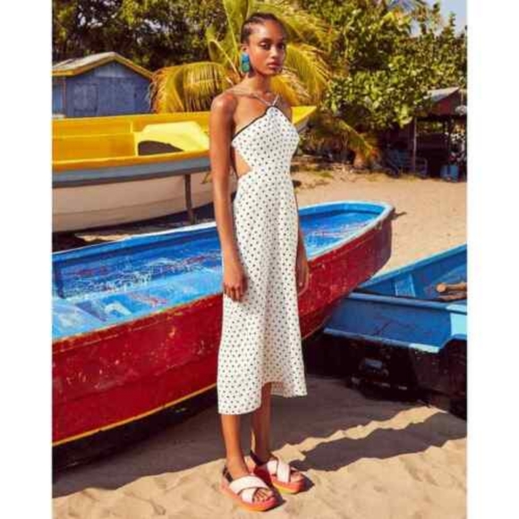 FARM Rio Dresses & Skirts - Farm Rio Onca dots MIDI crepe dress